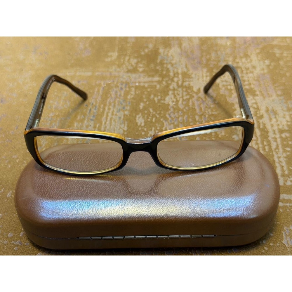 Chanel 3055-B Tortoise Crystal CC Logo Eyeglasses Frames Brown Italy 51-18-135